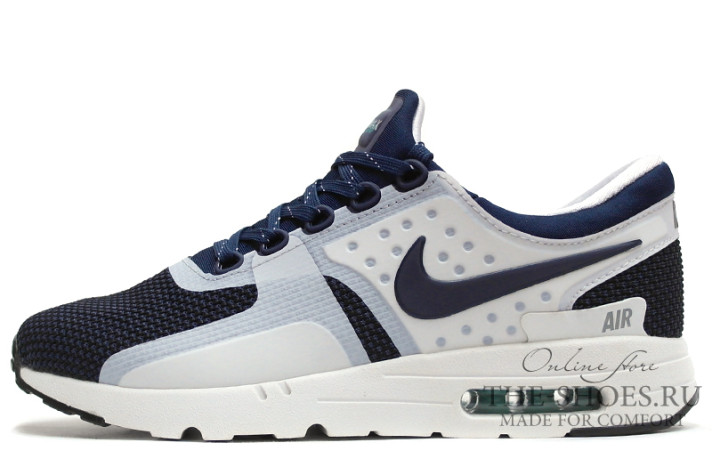 Кроссовки Nike Air Max Zero Rift Blue White 789695-104 белые, синие