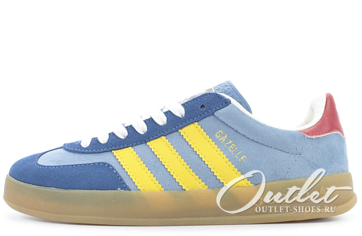 Кроссовки Adidas Gazelle Gucci Light Blue Suede 707848-9STU0-4860 синие