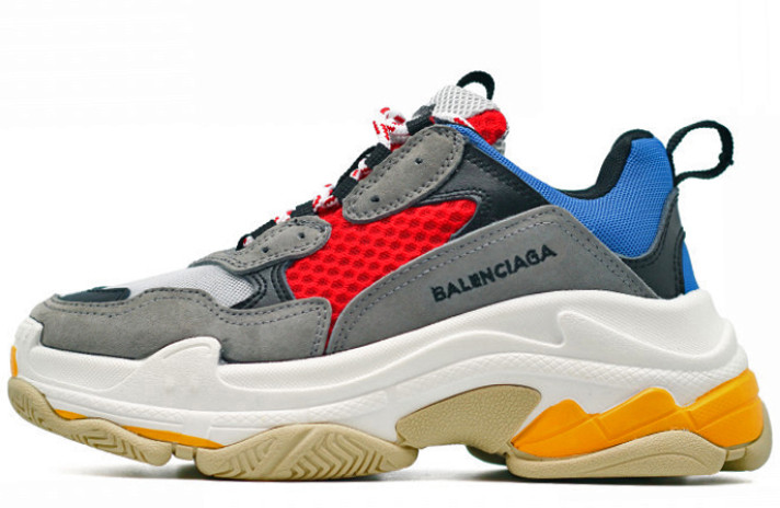 Кроссовки Balenciaga Triple S Gray Red 533883W09O24365 серые