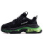 Кроссовки женские Balenciaga Triple S Clear Sole Black Green