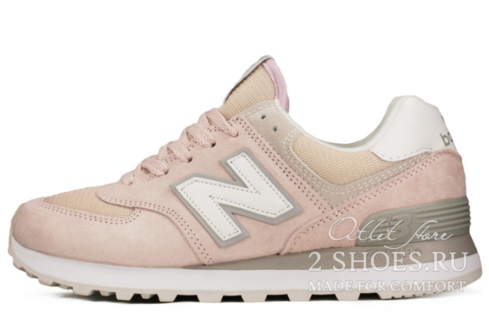Кроссовки New Balance WL574ESP Pink Core Plus  розовые