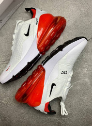 Кроссовки Nike Air Max 270 White Red живое фото 1